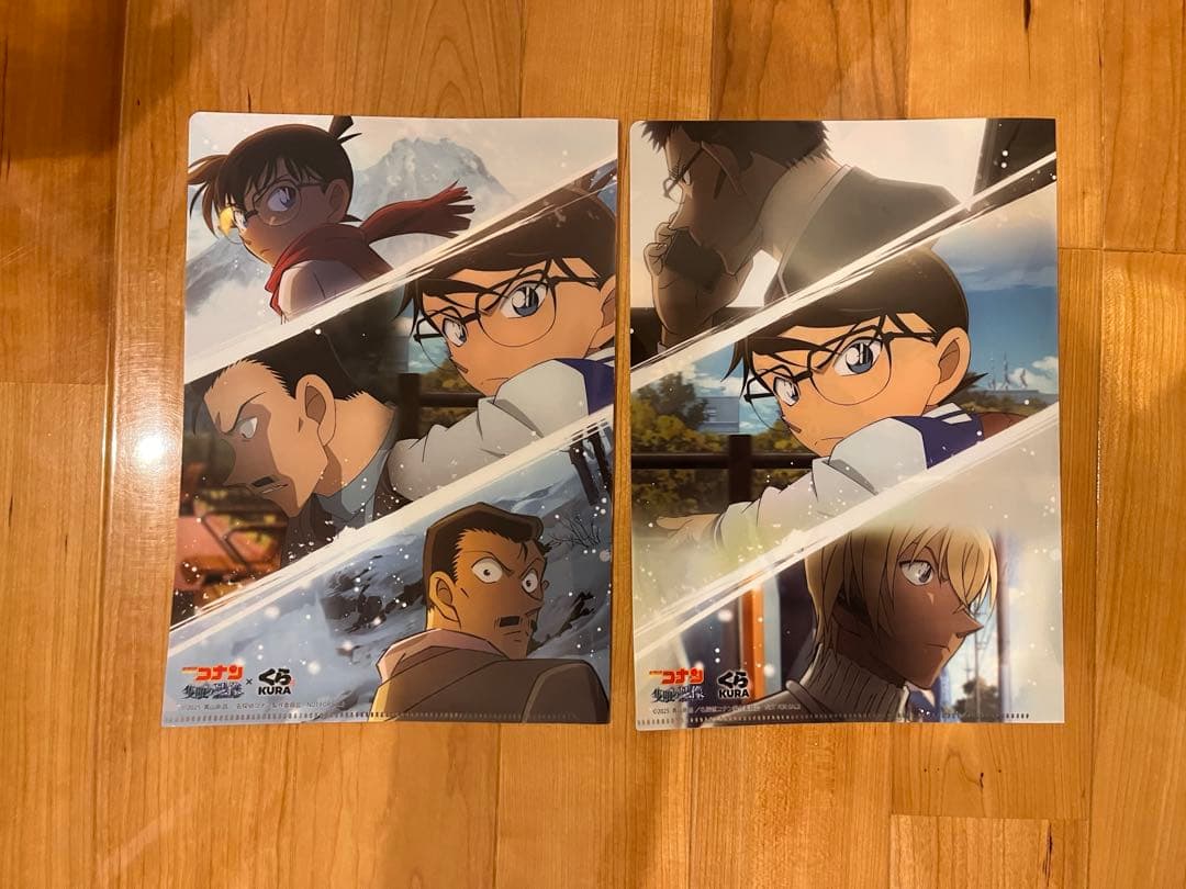 新品　クリアファイル　コナン×くら寿司　2枚