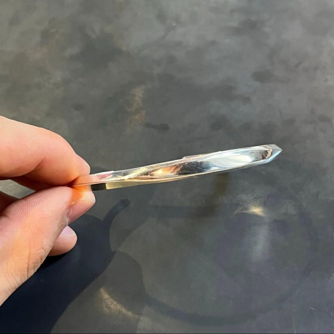 SILVER925 PLANE DESIGN BANGLE/シルバー/バングル