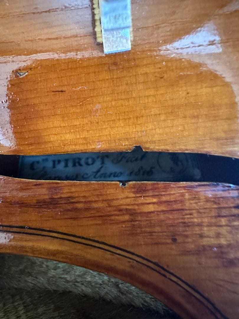 C. Pirot1810年製 フランスバイオリン 本体