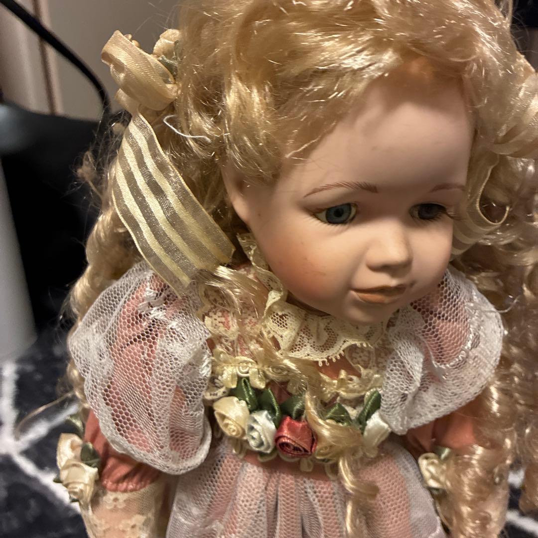 訳あり☆ビスク ドール アンティーク フレンチ 人形♡全ドレス付き ♡50.35
