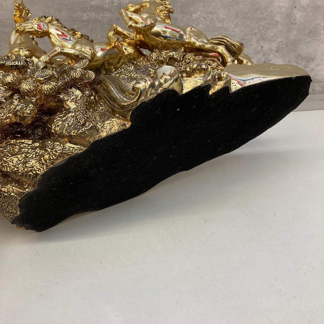 金色 九頭馬 豪華 躍動感 躍動的 置物 ゴールド 装飾品 開運 縁起物 置物