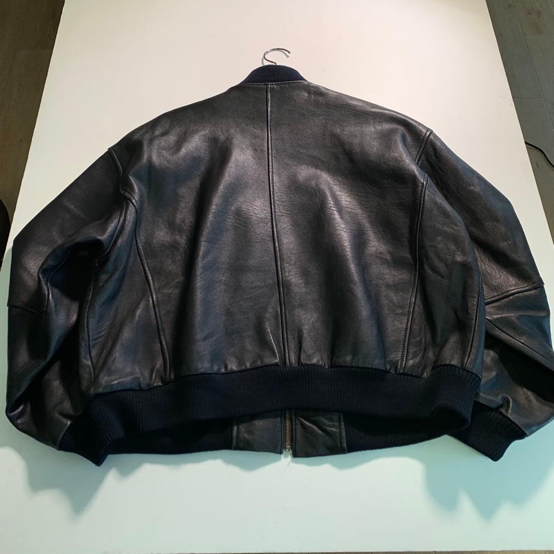 BARISAL 羊革 XLサイズ シングルライダース A-2 フライトジャケット
