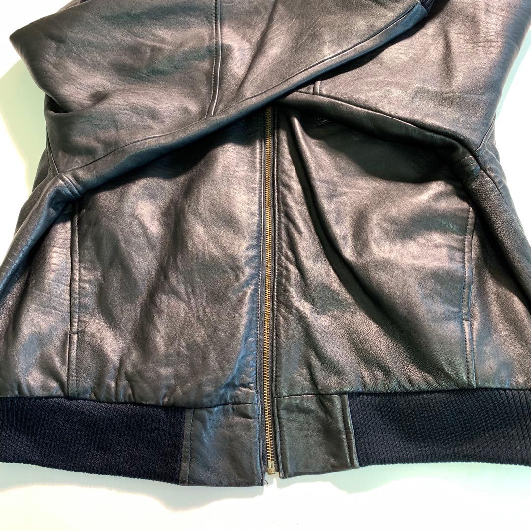 BARISAL 羊革 XLサイズ シングルライダース A-2 フライトジャケット