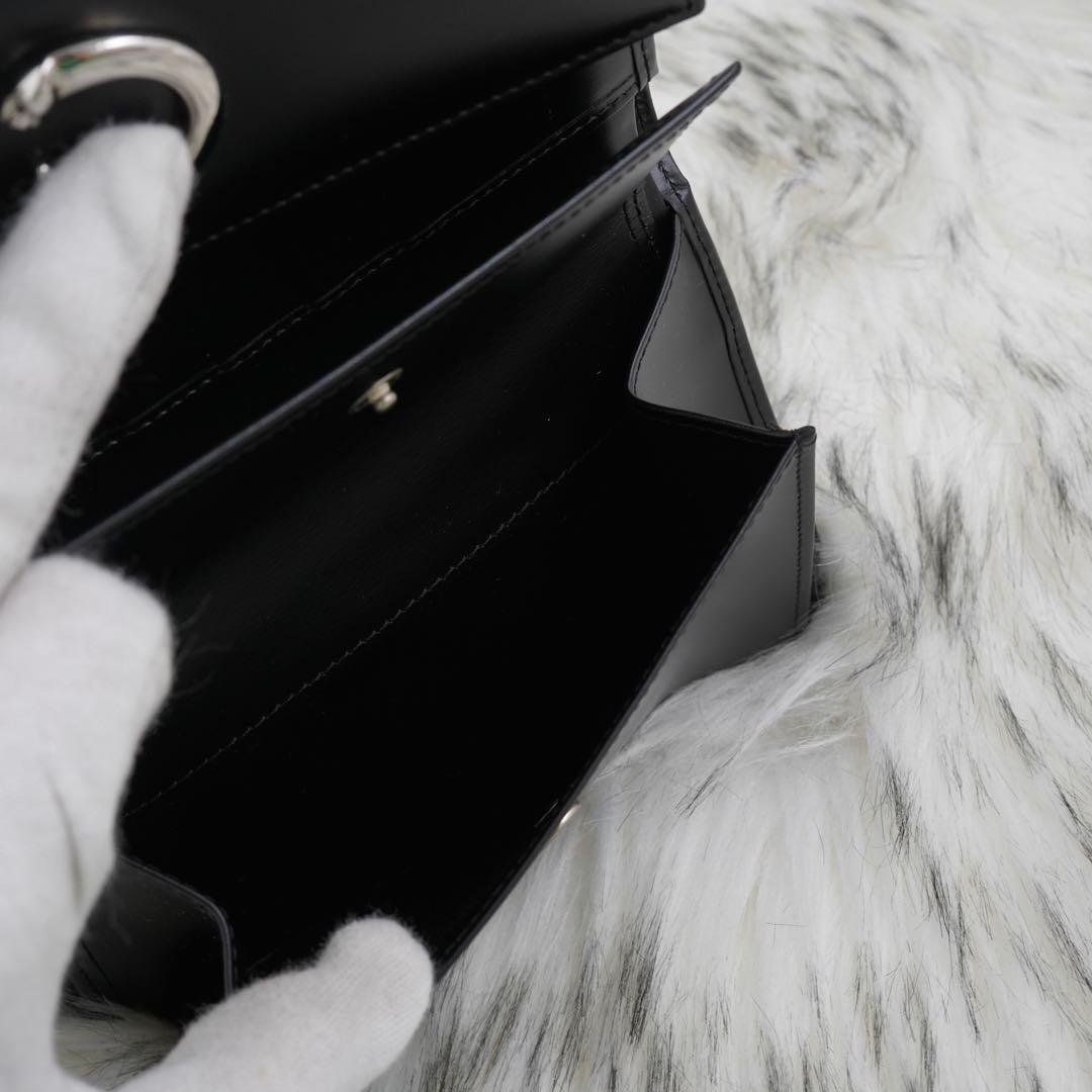 未使用品　Cartier カルティエ　三つ折り財布　パンテール　ブラック　レザー