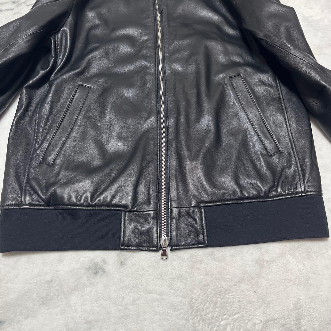 NANO UNIVERSE シングルライダースジャケット ブラック　Lサイズ