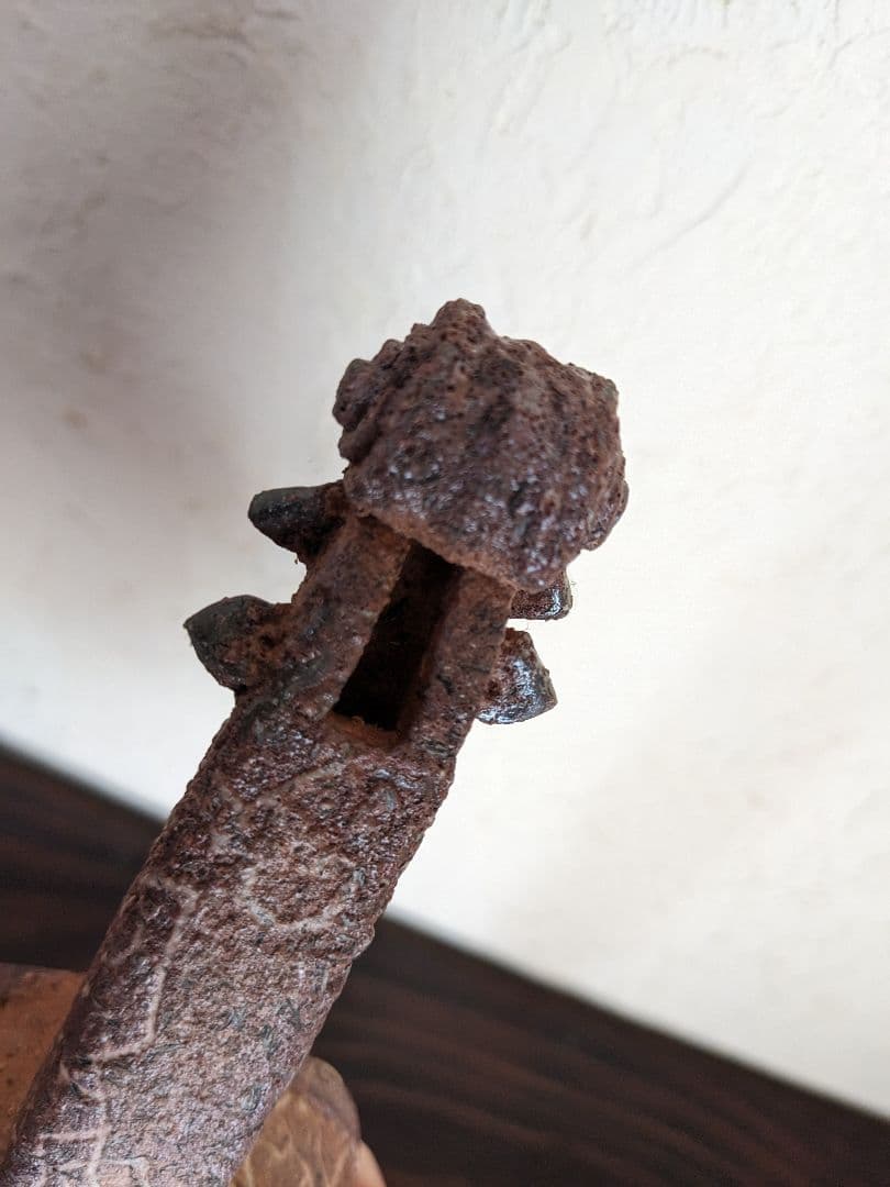 肥後博己　オブジェ　花器　陶　バイオリン