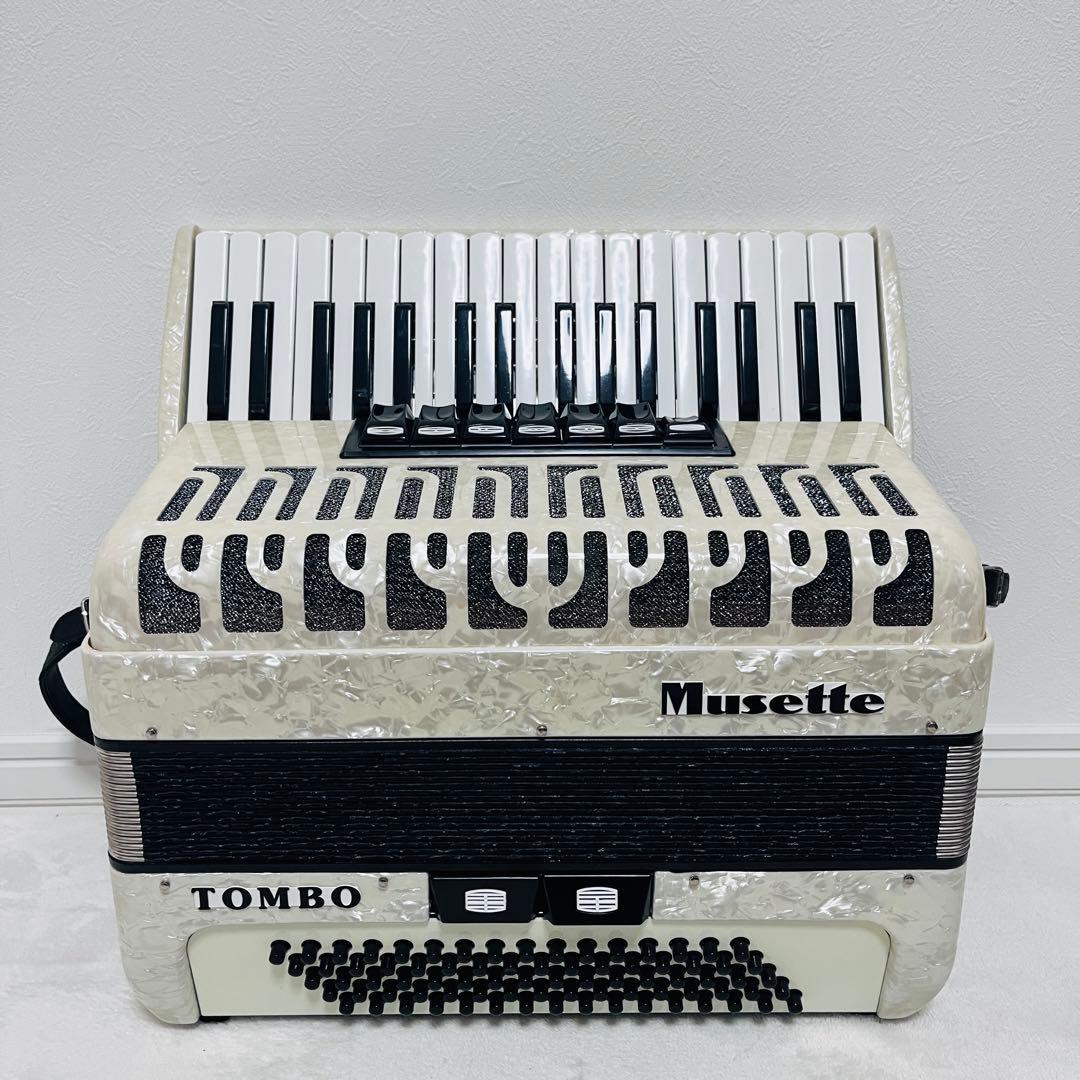 【美品】TOMBO トンボ 独奏用アコーディオン J-80C Musette