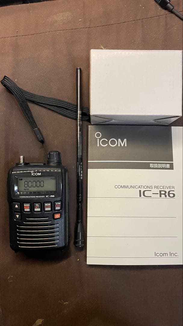 【新品同様】Icom IC-R6 受信機【他社アンテナ】アイコム①