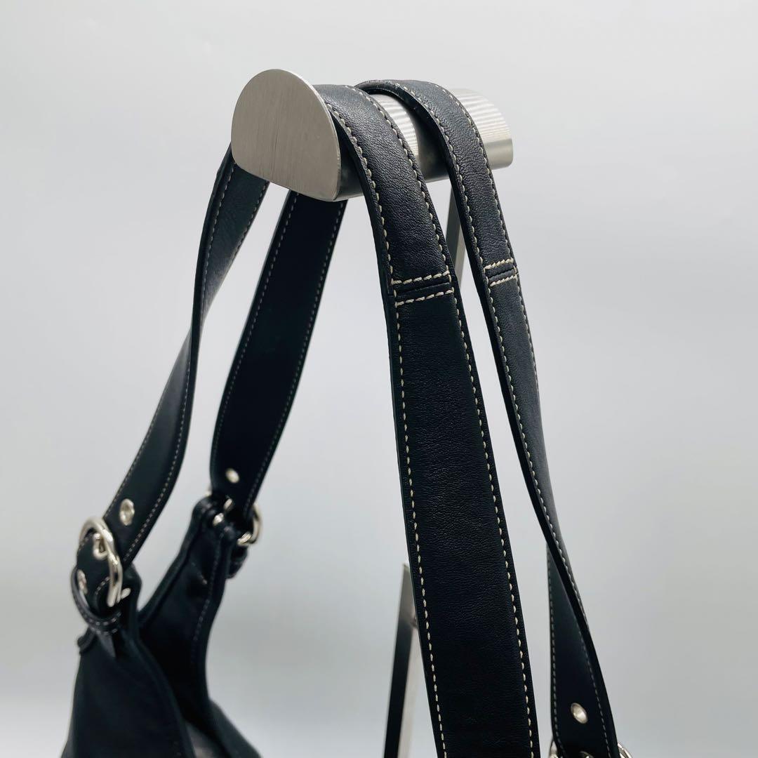 コーチ　ショルダーバッグ　9249 ホーボー　ブラック　美品