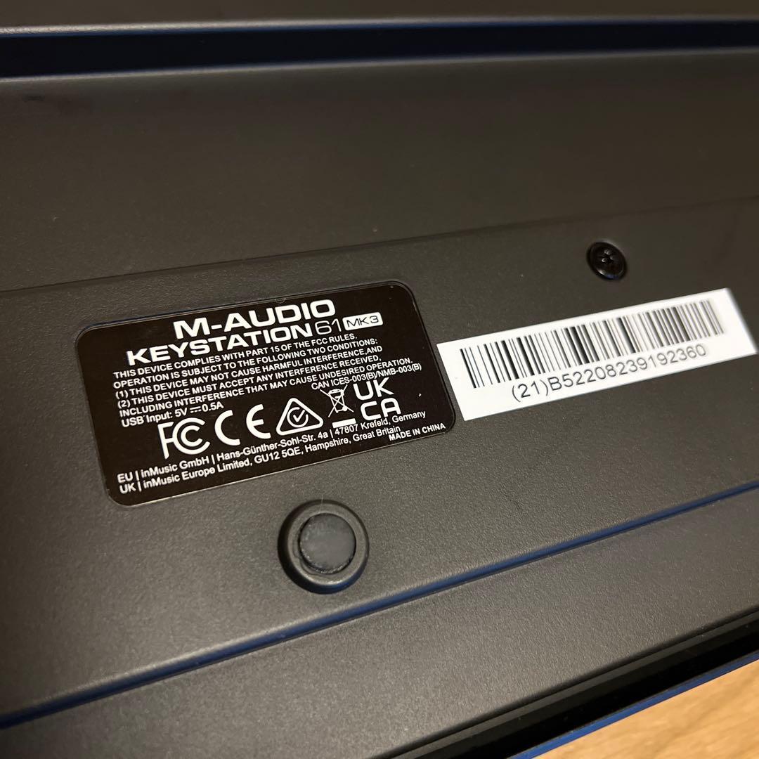 DTM・DAW M-AUDIO Keystation 61 MK3