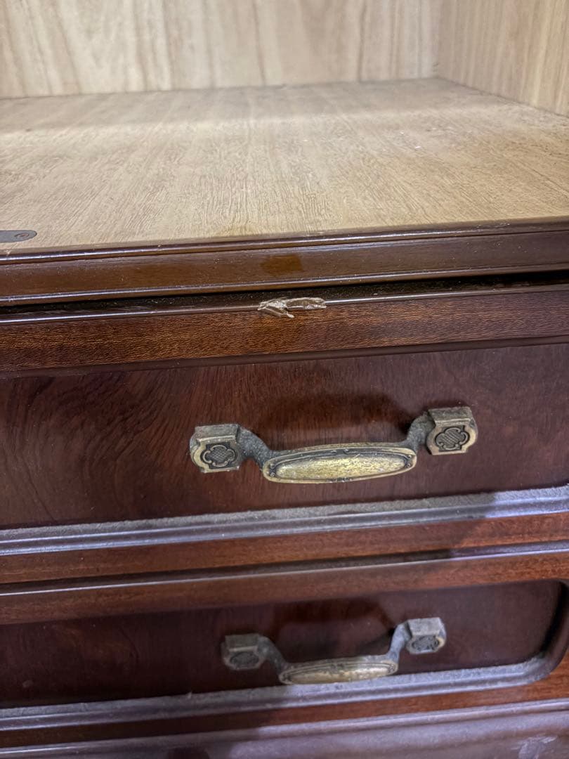 木製タンス 3ドア 2引き出し　婚礼タンス