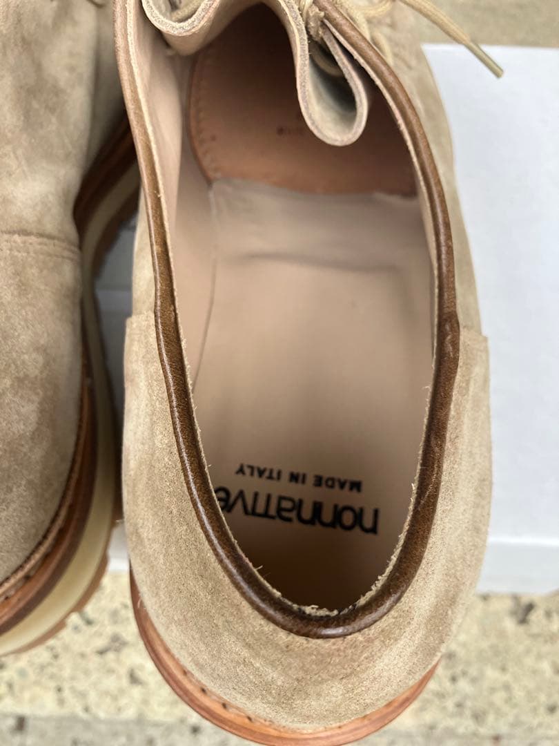 ノンネイティブ ワーク シューズ ビブラム ブーツ イタリア製 ベージュ