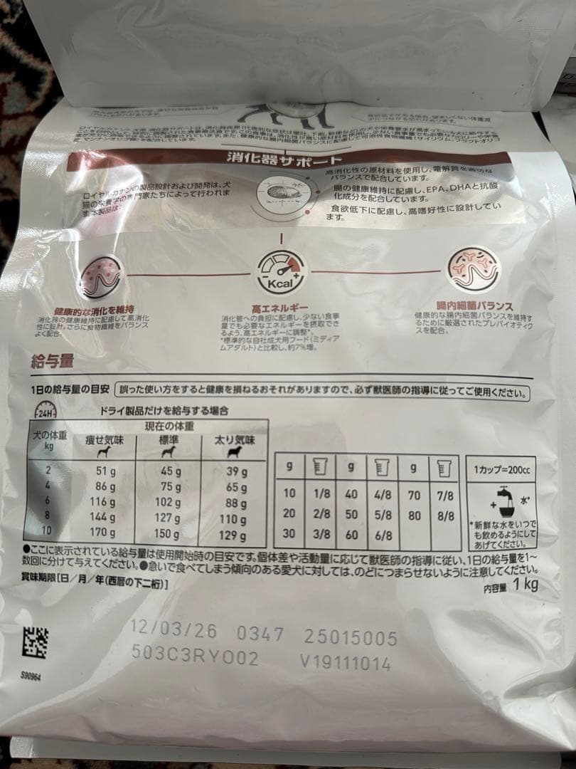 CANIN 消化器サポート 1kg×4袋