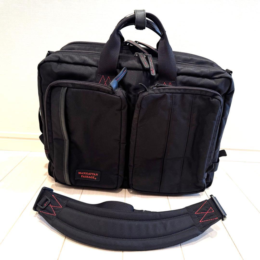 MANHATTAN PASSAGE ブラック　3WAYビジネスバッグ