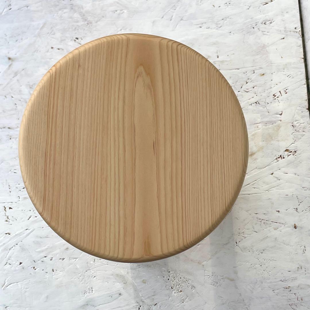 レモネード　国産ひのき　丸椅子　木製スツール　6脚