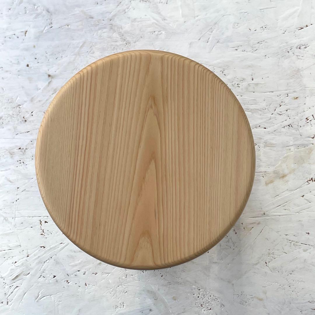 レモネード　国産ひのき　丸椅子　木製スツール　6脚