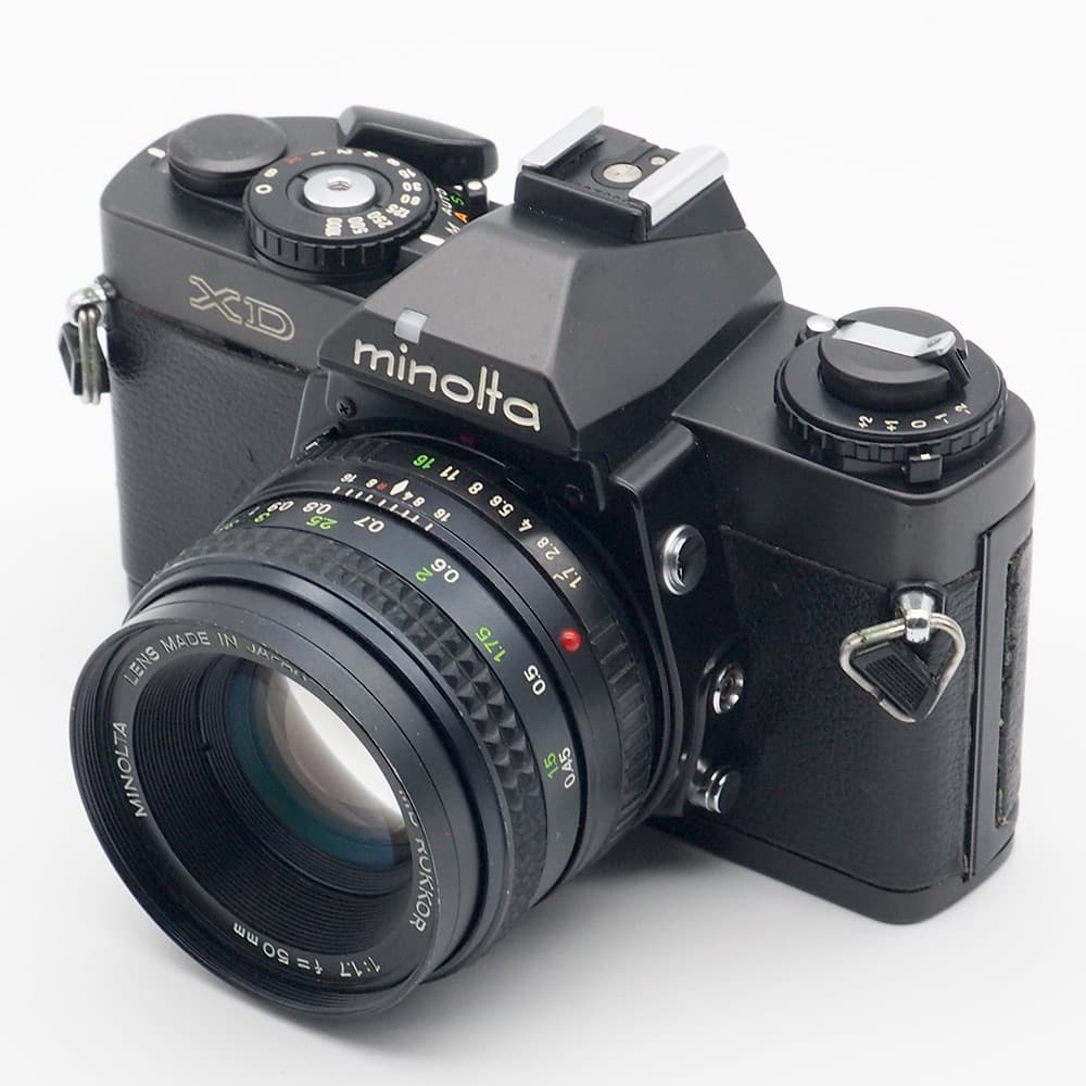 動作品・実写確認済 MINOLTA XD＋MD ROKKOR 50mm f1.7