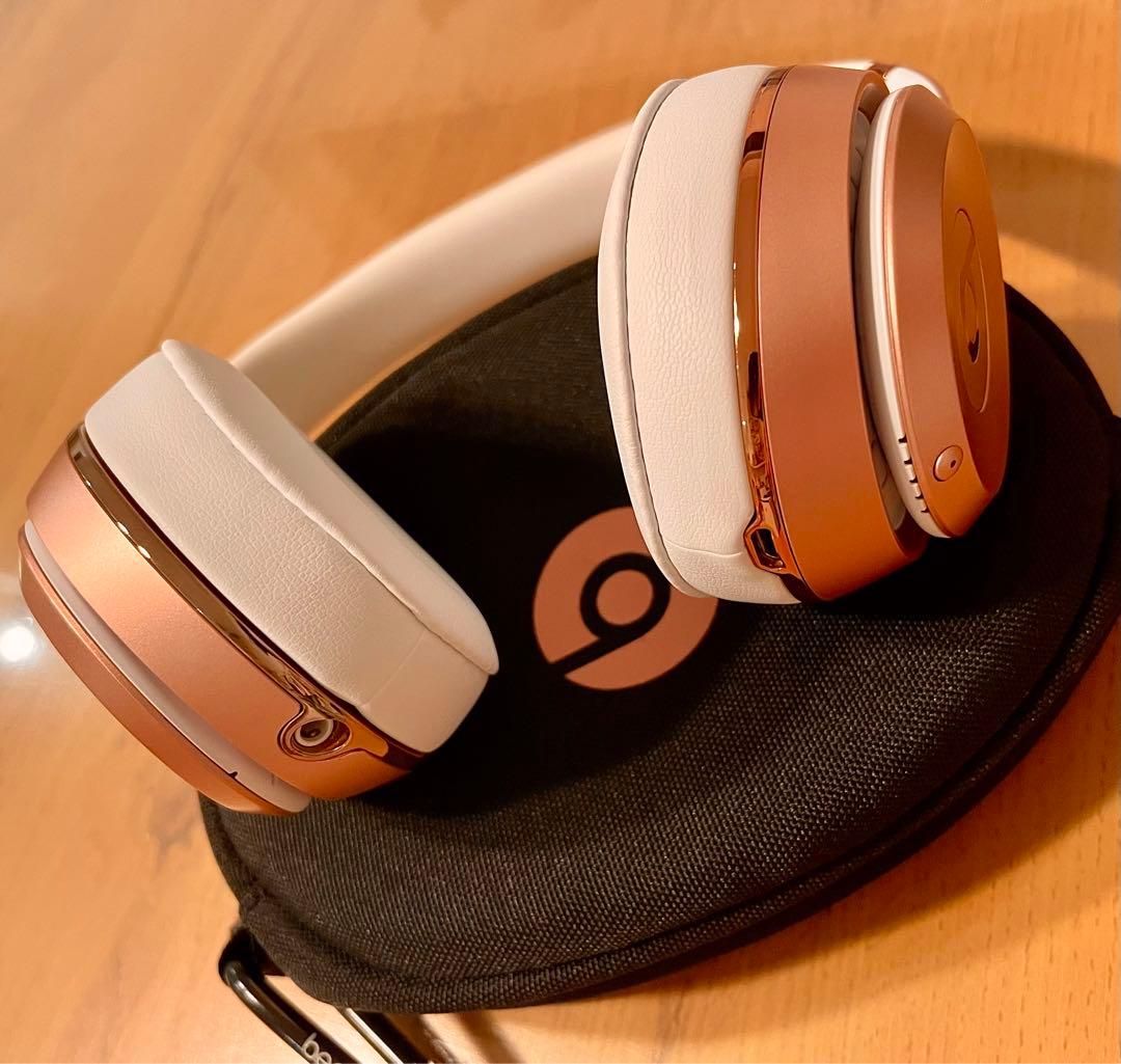 【セール中！】beats solo 3ワイヤレス ヘッドホン　ローズゴールド