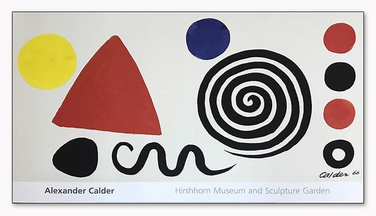 額装済/Abstraction 1966/アレクサンダー カルダー/ポスター