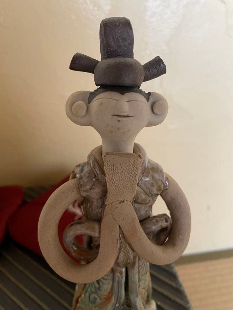 砥部焼森元青芳　雛人形2体　元箱あり