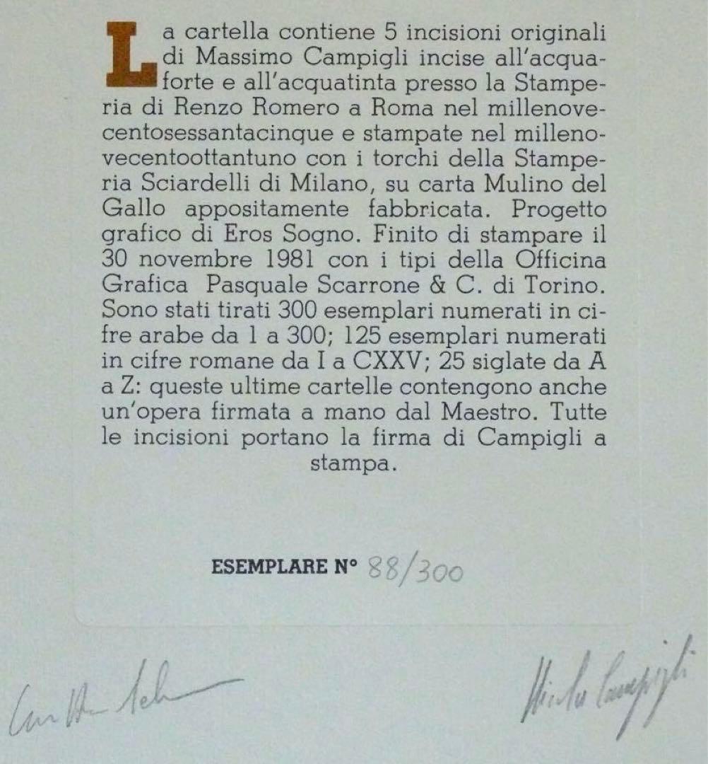 2168様感謝‼️真作イタリア巨匠マッシモ・カンピリ「カザノヴァ」エッチング