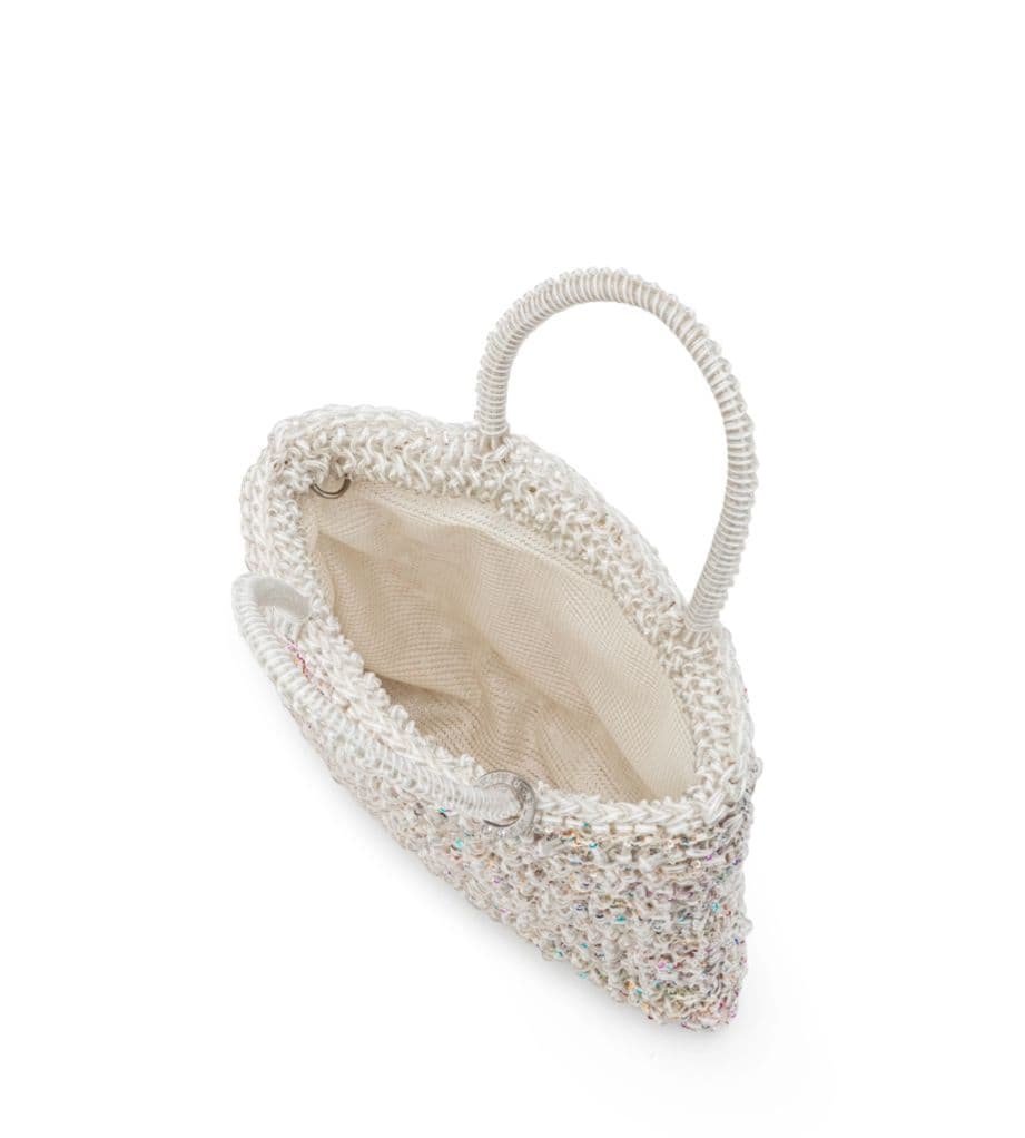 ☆未使用タグ付☆アンテプリマワイヤーグリッターIIスクエアスモールマルチホワイト