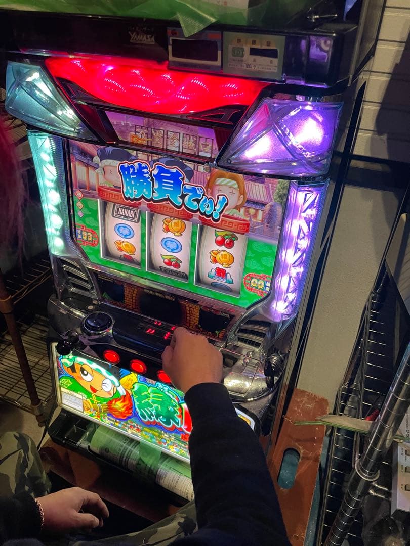 勝負だ!ドン パチスロ実機 実機 パチスロ 初代 緑ドン 不要機付き