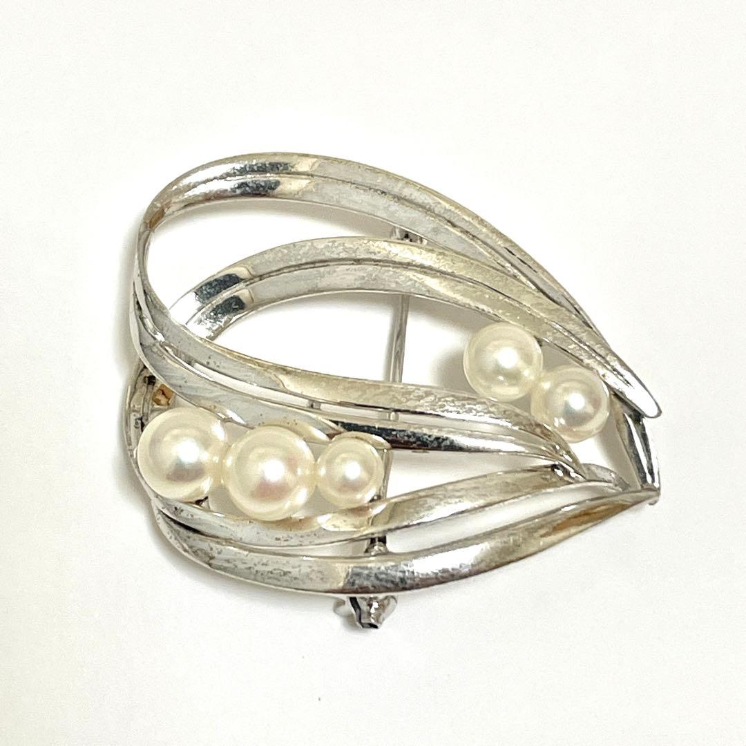 皇室御用達✨ミキモト アコヤ真珠 パール ブローチ コサージュ 箱つき