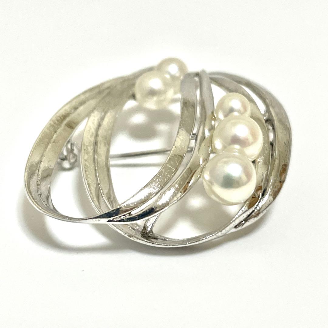 皇室御用達✨ミキモト アコヤ真珠 パール ブローチ コサージュ 箱つき