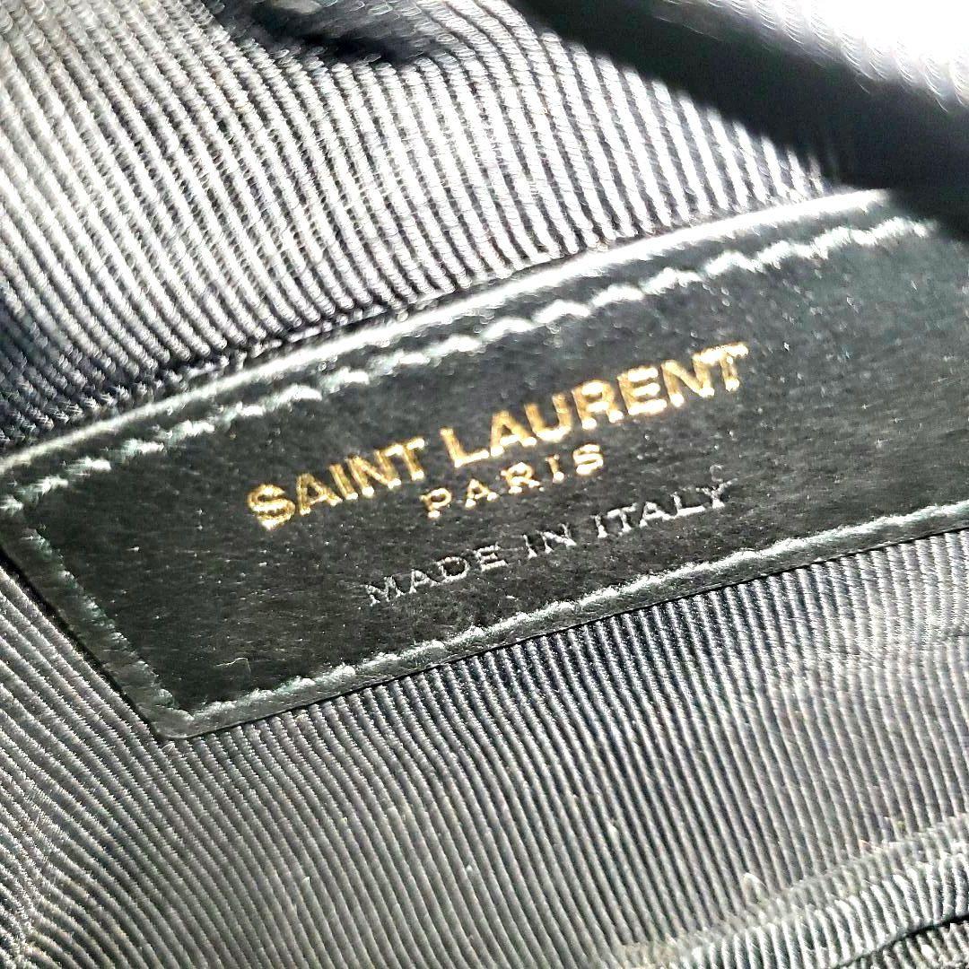 SAINT LAURENT ブラック カサンドラ マトラッセ キー ケース