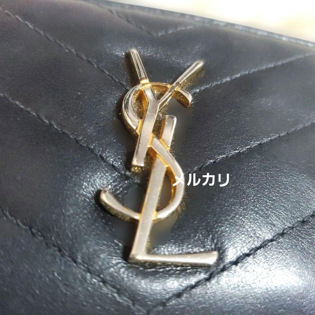 SAINT LAURENT ブラック カサンドラ マトラッセ キー ケース