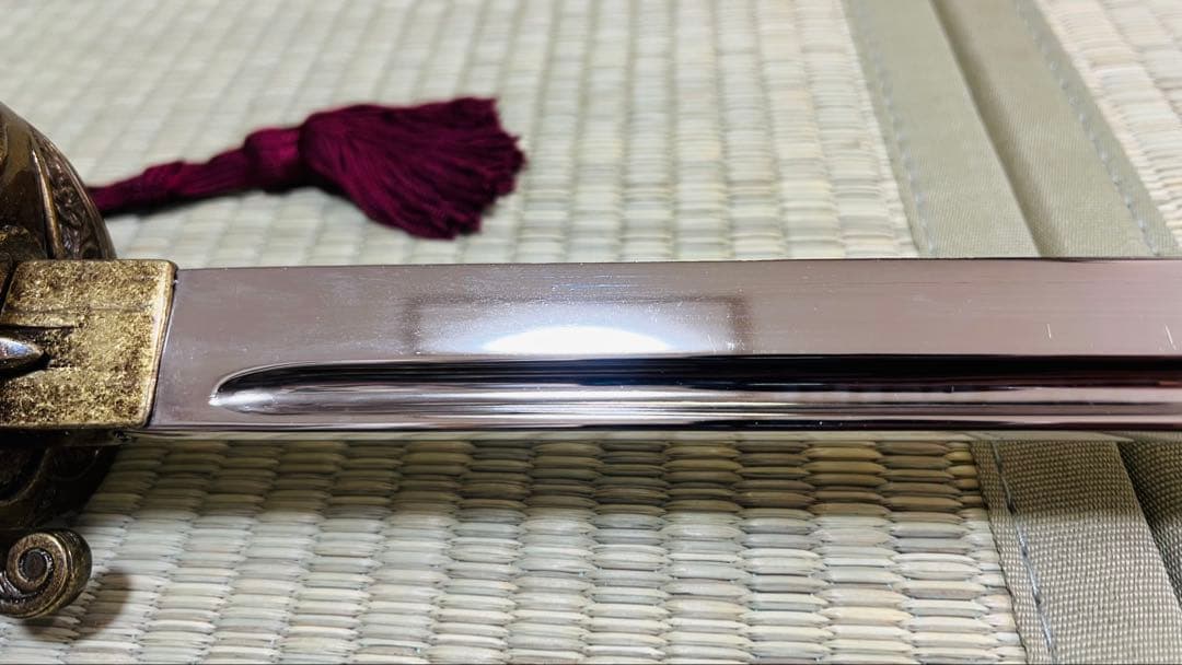 模造刀 海軍刀 指揮刀 サーベル 刀緒付き 250617-1