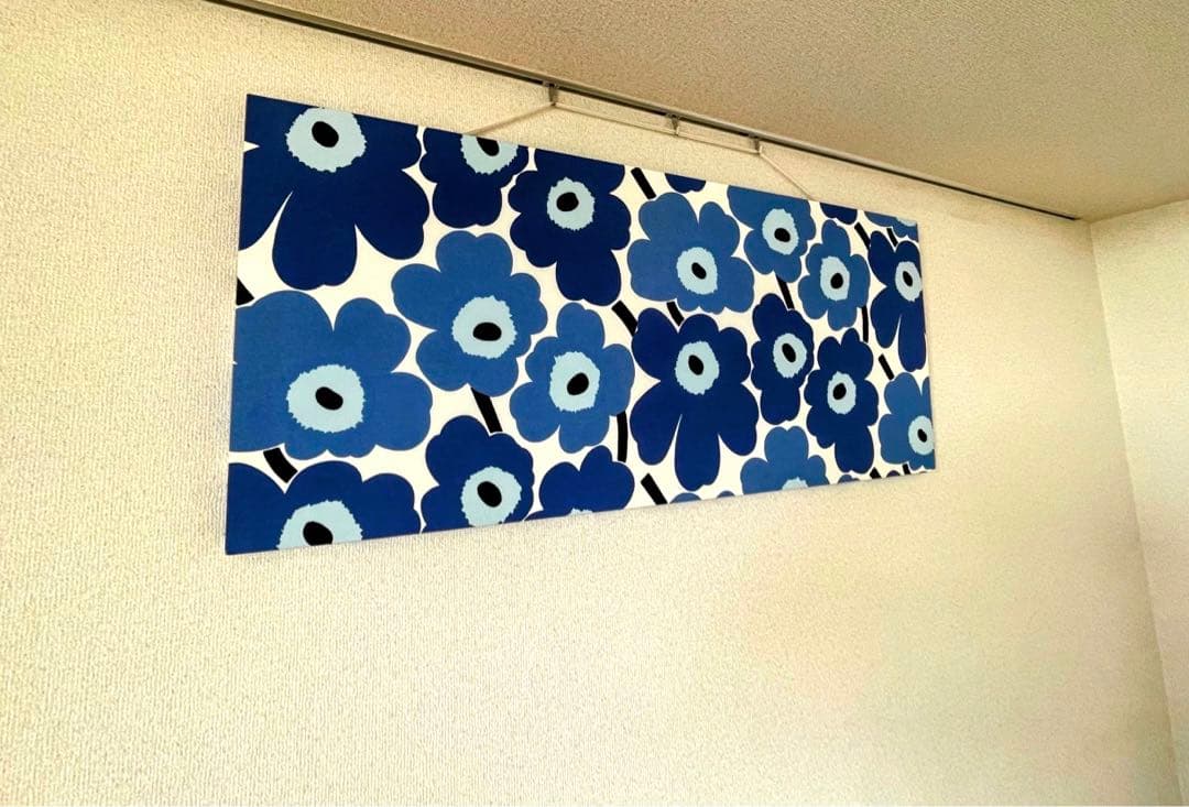 ファブリックパネル マリメッコ　BLUE 1200×500mm