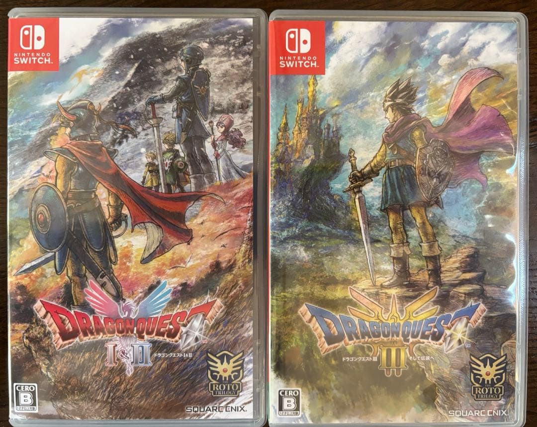 [switch]ドラゴンクエスト1&2、ドラゴンクエスト3、2本セット売り