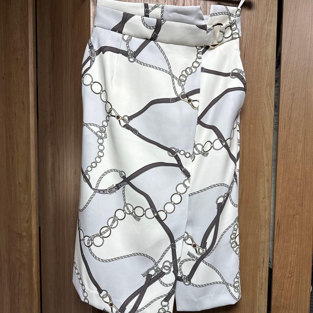 PINKY&Dianne チェーン柄 タイトスカート M