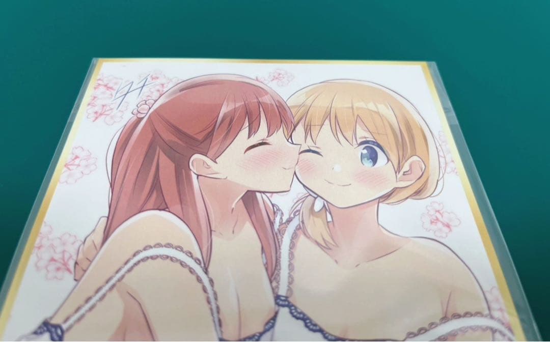 【激レア】　桜trick ミニ色紙　複製サイン入り　百合　漫画　アニメ　希少