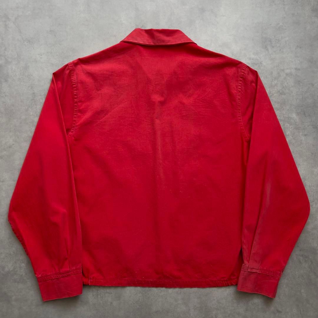 50s USA製 ハリントン ジャケット サンフェード 袋縫い ヴィンテージ