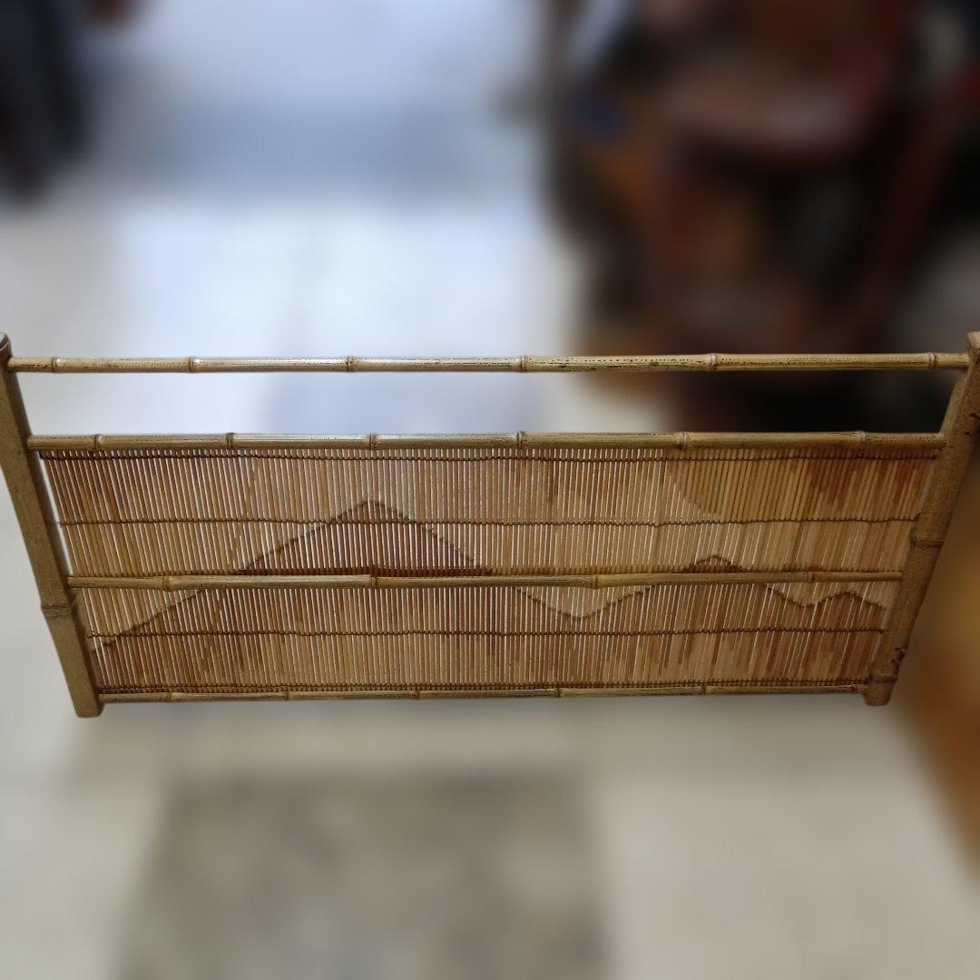 4941)茶道具　竹峰作「銘竹東山」/銘竹風炉先屏風　江戸間