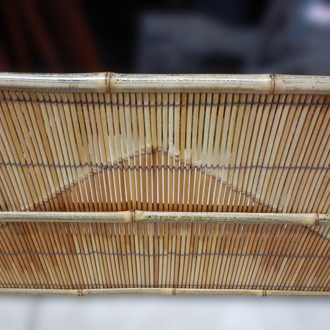 4941)茶道具　竹峰作「銘竹東山」/銘竹風炉先屏風　江戸間