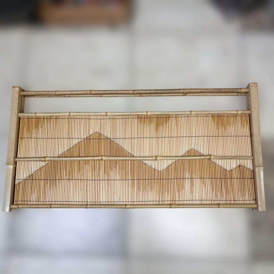 4941)茶道具　竹峰作「銘竹東山」/銘竹風炉先屏風　江戸間