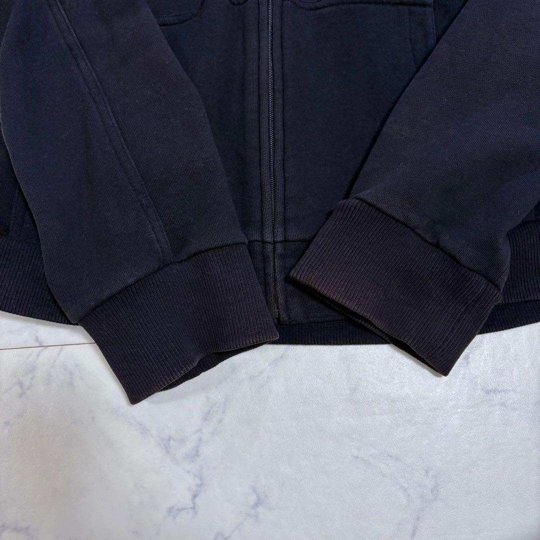 バーバリー ブラックレーベル ノバチェックフード付きジップパーカー L相当 黒