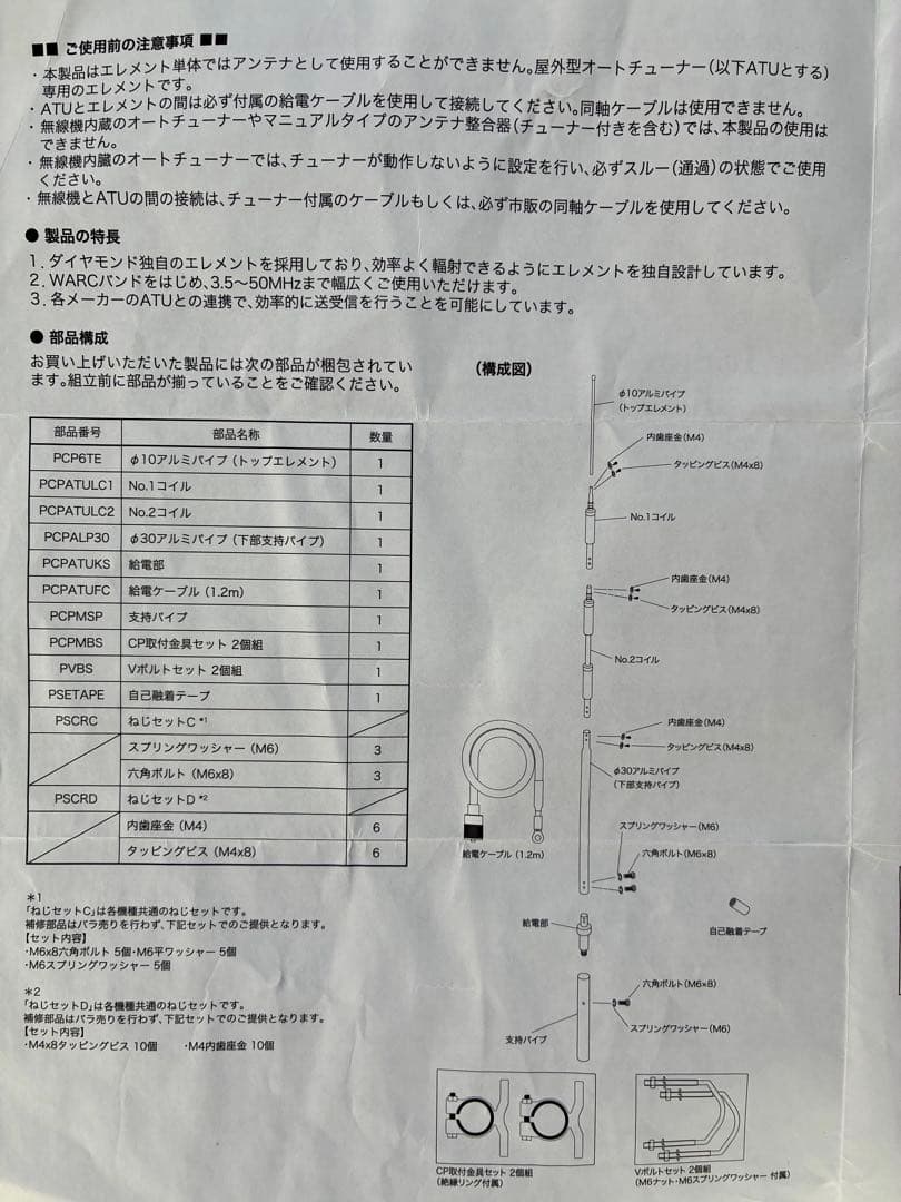 CPATU 第一電波工業 3.5MHz～50MHz 屋外型