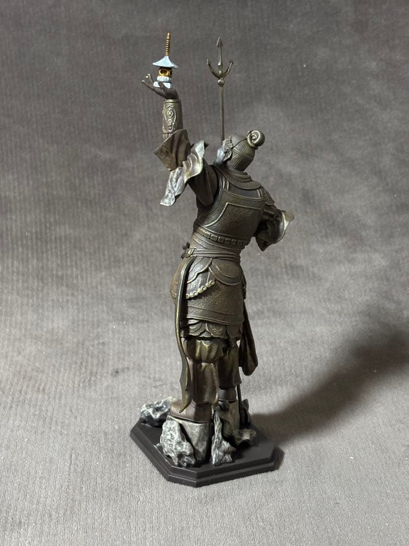 海洋堂　artpla 四天王像　多聞天　塗装　完成品