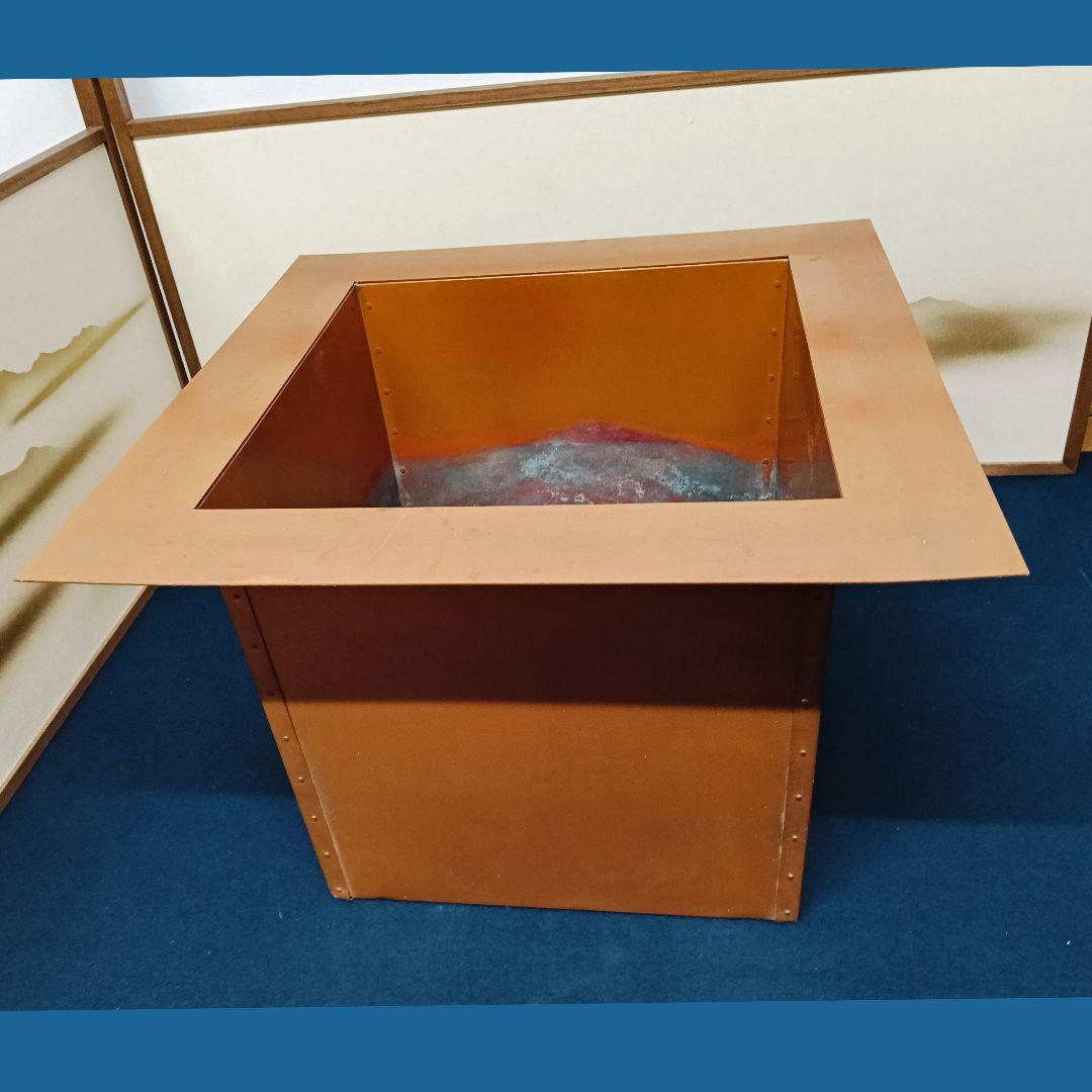 AN16 おとし 五徳 底瓦付 銅製おとし 紙箱入 高さ32cm 茶道具