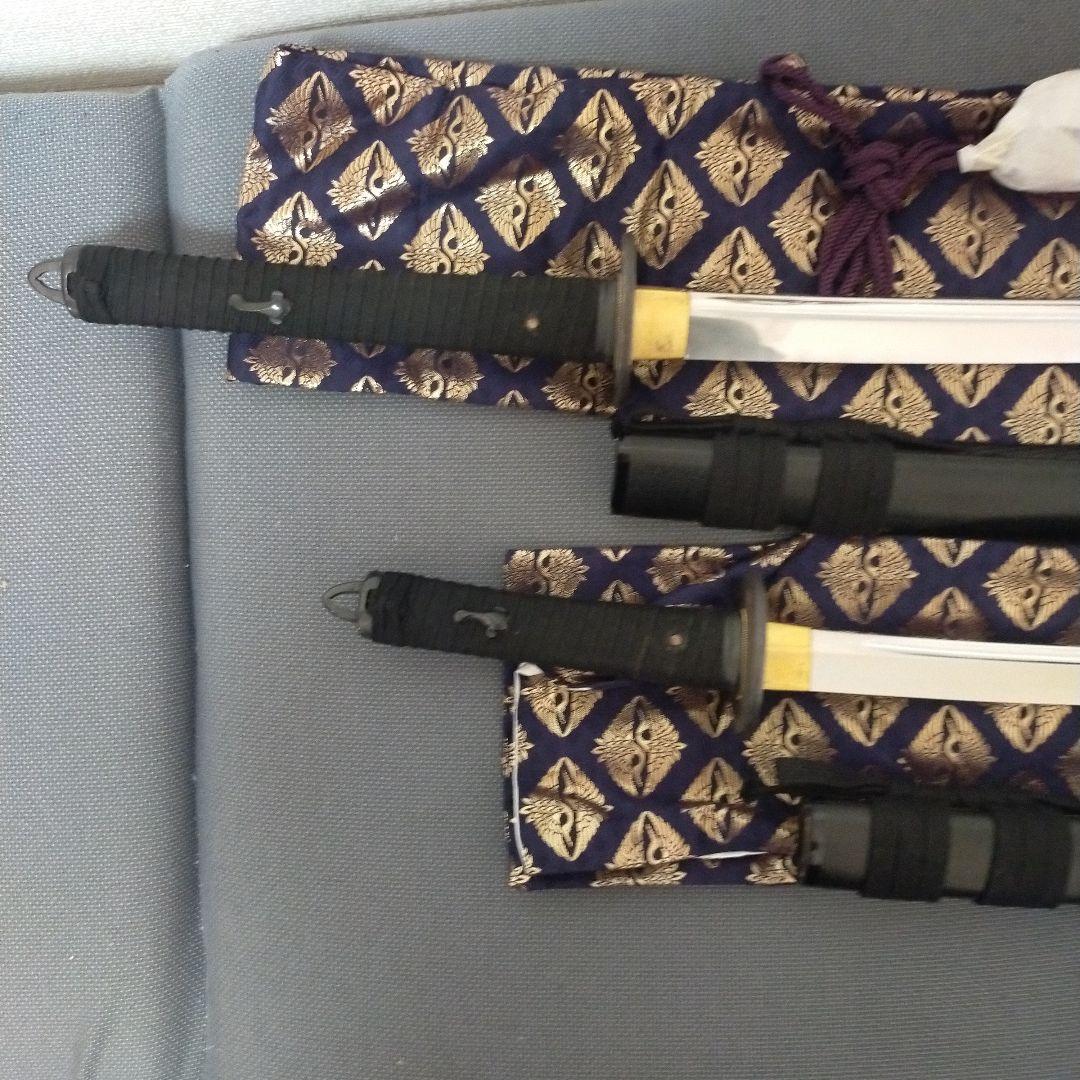 居合刀　模造刀　武蔵拵 藤原兼房 宮本武蔵　日本刀　刀剣　鉄鍔　刀袋　美品