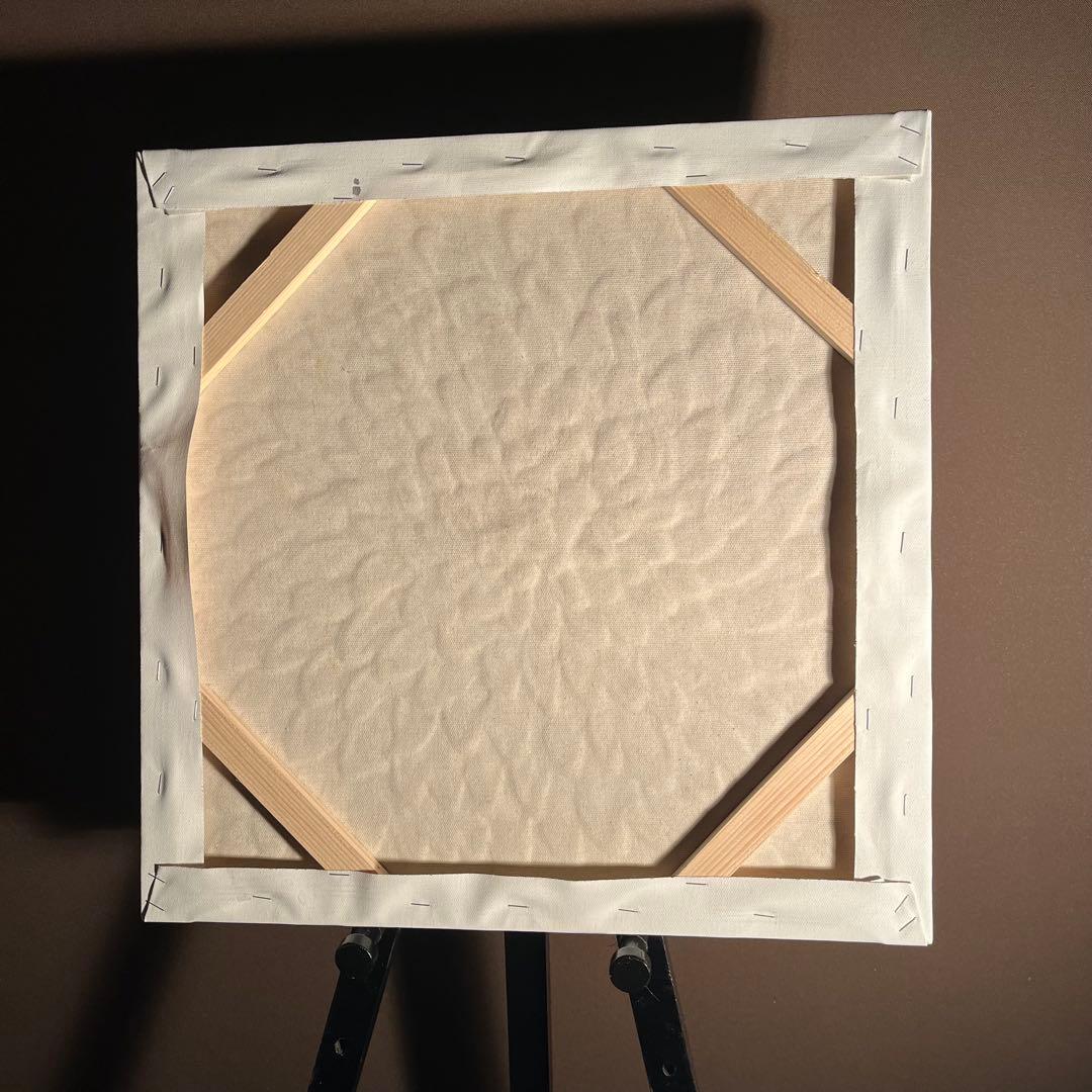 ★秀作★ 手書き油絵 シルバーペタル 肉筆絵画 インテリア 油彩画