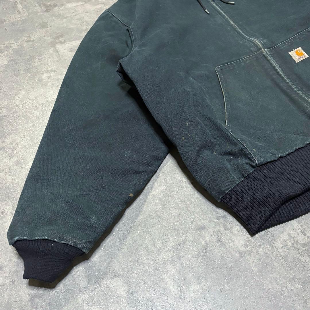 Carhartt アクティブジャケット キルティング ダック地 深緑 2XL