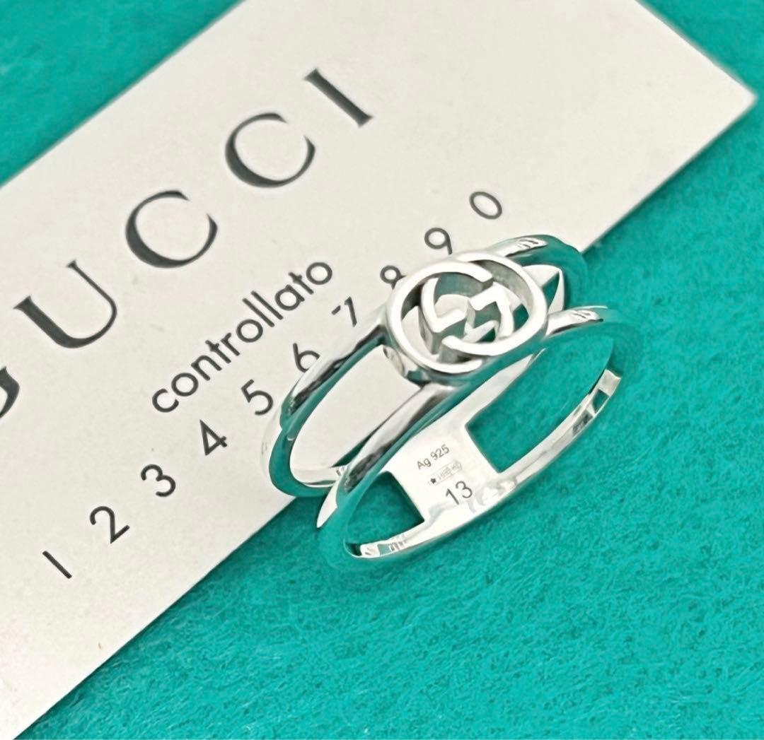 極美品‼️GUCCI 指輪　インターロッキングリング　12号