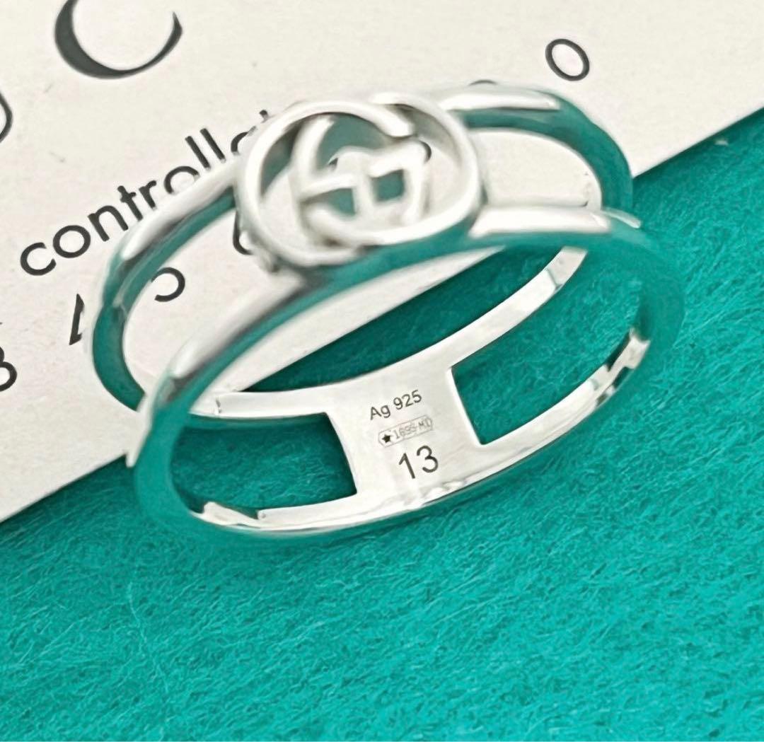 極美品‼️GUCCI 指輪　インターロッキングリング　12号