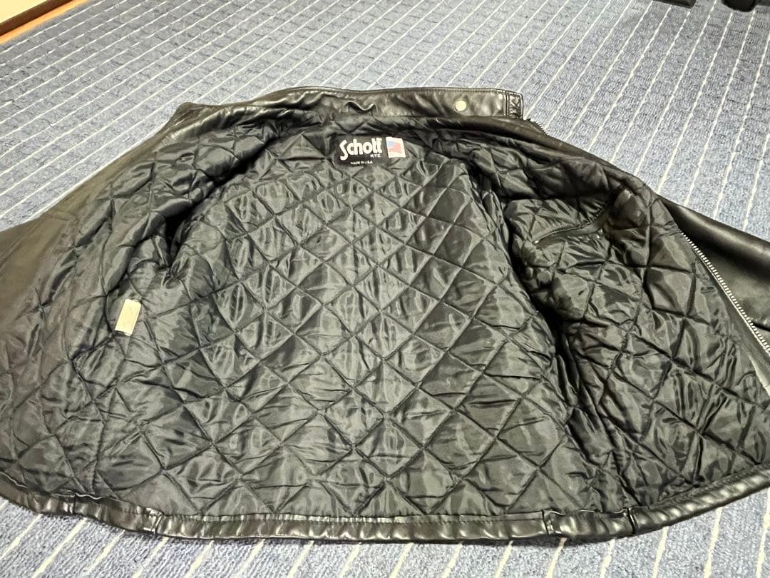 Schott シングルライダース　641Q サイズ42